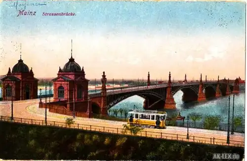 Mainz Strassenbrücke (Mainz), gel. 1926