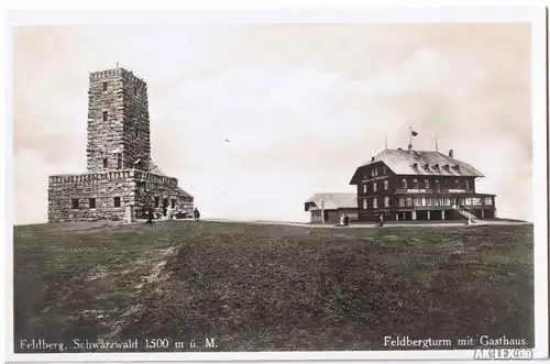 Titisee-Neustadt Feldberg - Feldbergturm mit Gasthaus -