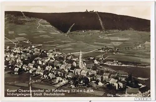 Oberwiesenthal Luftbild ca. 1930