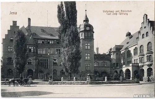 Jena Volkshaus und Biblothek Carl Zeis Stiftung ca. 1918