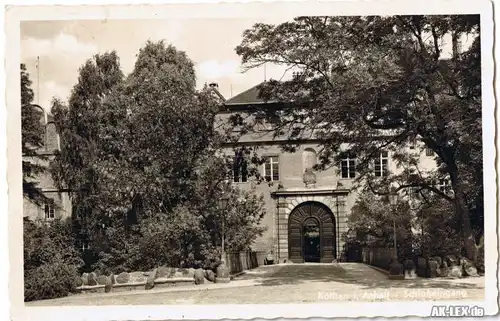 Köthen Schloßeingang - Foto AK ca. 1939