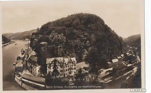 Herrnskretschen Hřensko Panorama - Ansichten (Böhm. Schweiz) 1930