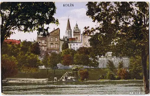 Kolin Panorama - Ansicht  ca  1914