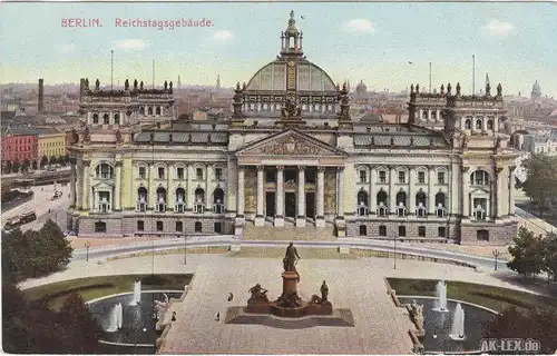 Berlin Reichstagsgbäude  ca 1916