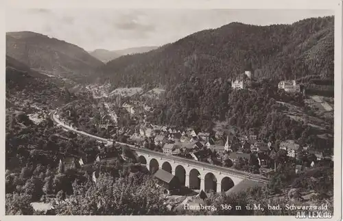 Hornberg Panorama - Foto AK ca. 1929