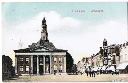 Groningen Vischmarkt ca. 1916