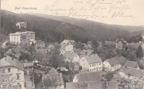 Elgersburg Panorama - Ansicht  gel. 1905