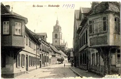 Groß-Gerau Kirchstraße ca. 1917