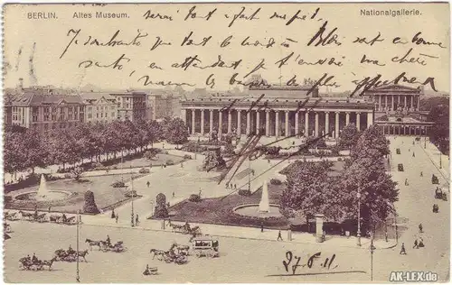 Berlin Altes Museum und Nationalgallerie 1911