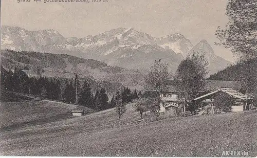 Garmisch-Partenkirchen Gruss vom Gschwandnerbauer, 1020