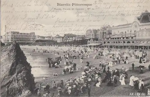 Biarritz Strand, Casino und Paläste