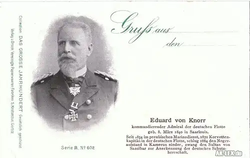 Eduard von Knorr - kommandierender Admiral der deutschen