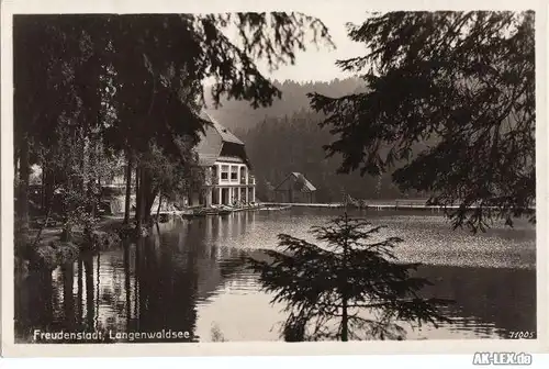 Freudenstadt Langenwaldsee - Foto AK gel. 1938