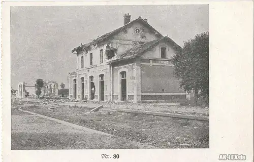 zerstörtes Haus - 1916
