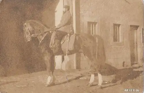 Soldat auf Pferd ca. 1914