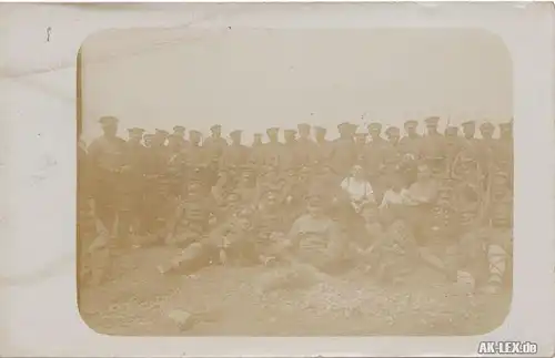 Foto AK - Militär Soldaten-Gruppe ca 1916 WKI