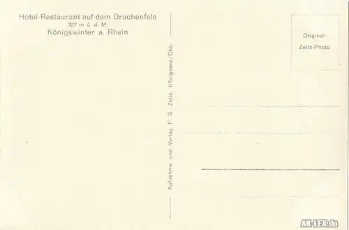 Königswinter Blick vom Drachenfels ... Foto AK ca 1936