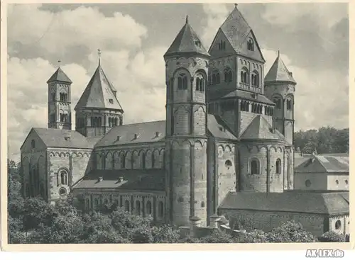 Glees (Vulkaneifel) Westtürme der Abteikirche Maria Laach ca 1935