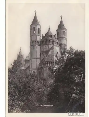 Worms Dom St. Peter Außenansicht - Foto AK ca 1936