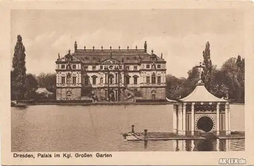 Dresden Palais im Kgl. Großen Garten ca 1924