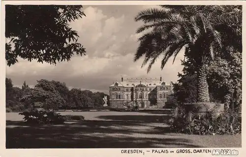 Dresden Palais im Großen Garten Foto AK 1939