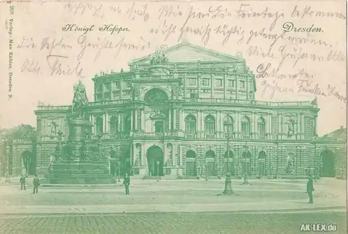 Dresden Semperoper gel. 1900