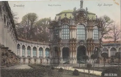 Dresden Zwinger - Wall Pavillon gel. 1906