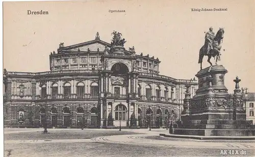 0 Semperoper und König-Johann-Denkmal