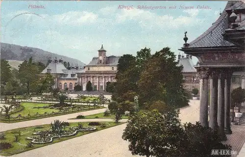 Pillnitz Königl. Schlossgarten mit Neuem Palais