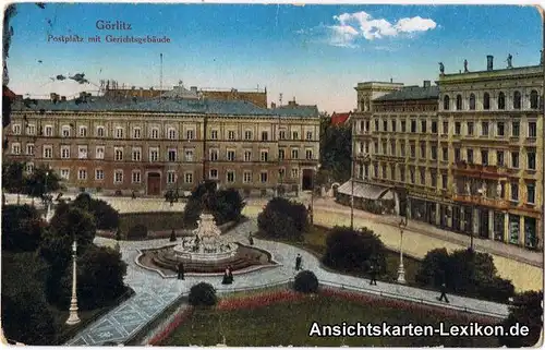 Görlitz Postplatz und Regierungsgebäude