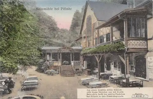 Ansichtskarte Pillnitz Meixmühle 1918