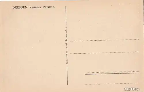 Ansichtskarte Dresden Zwinger - Pavillon 1928