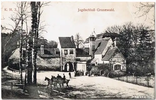Ansichtskarte Berlin Dahlem Jagdschloss Grunewald ca. 19