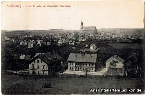 Schneeberg Panorama mit Heimstätte-Gleesberg