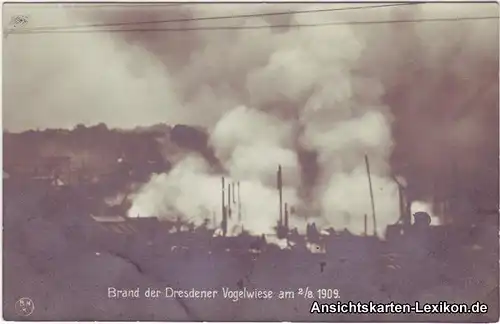 0 Brand der Dresdener Vogelwiese am 02.08.1909