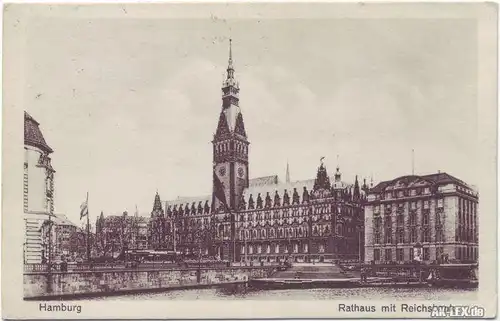 Hamburg Rathaus mit Reichsbank