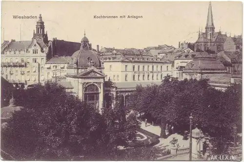 Wiesbaden Kochbrunnen mit Anlagen