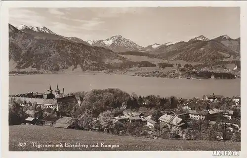 Tegernsee (Stadt) Tegernsee mit hirschberg und Kampen