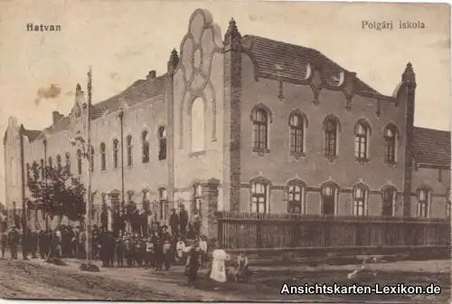 Postcard Ansichtskarte Hatvan Polgarj iskola - Heves b B