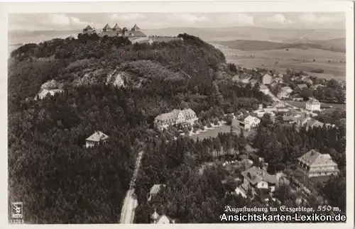 Augustusburg Luftbild - Schloßwirtschaft in der Augustus