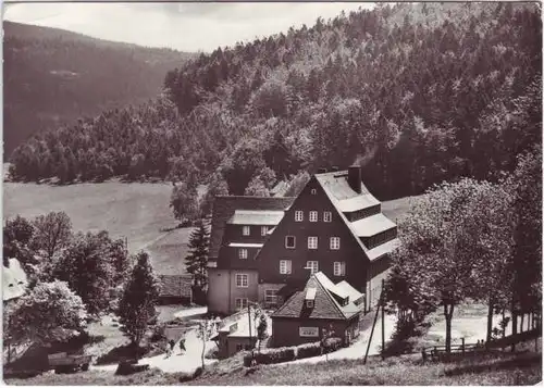 Foto Ansichtskarte Rehefeld Altenberg Erzgebirge FDGB Erholungsheim Aufbau 1972