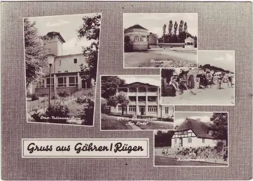 Göhren (Rügen) Stadtteilansichten ua Ernst Thälmann Heim