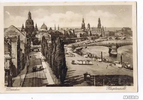Dresden Hauptansicht ca. 1925