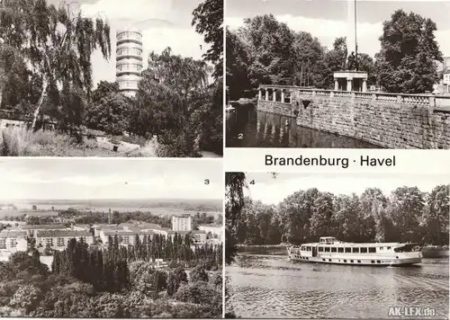 Brandenburg an der Havel Mehrbildkarte ua Sowjetisches E