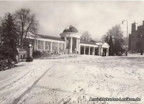 Marienbad Zimní nálada u Ferdinandova a Rudolfova pramene