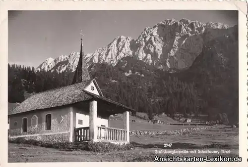 Ansichtskarte Kufstein Stolnbergkapelle mit Scheffauer 1940