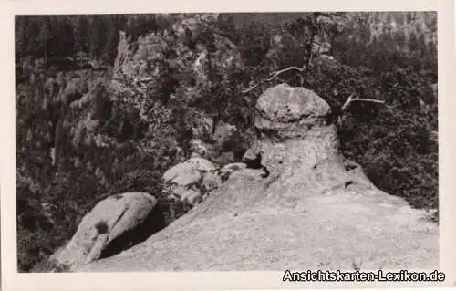 Ansichtskarte Jonsdorf der Rübezahl am Alpenpfad 1955