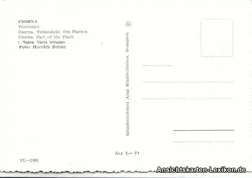 Csorna Teilansicht des Platzes