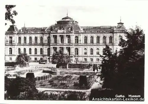 Gotha Museum der Natur und Rosengarten um 1960