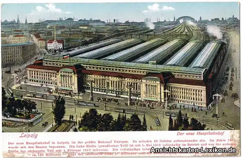 Leipzig Der neue Hauptbahnhof - aus der Vogelschau